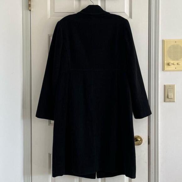 🚓 Jones New York Wool Blend Pea Coat 6 Black - Picture 6 of 14